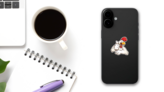 Cartoon Chicken Giving The Thumbs Up Sticker on a Phone (New) example