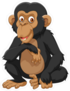 Cartoon Chimpanzee Sticker