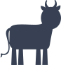 Cartoon Cow Sticker