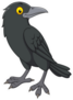 Cartoon Crow Silly Sticker