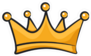 Cartoon Crown Symbol Sticker