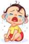 Cartoon Crying Baby Sticker