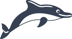 Cartoon Dolphin Sticker