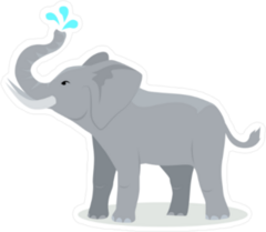 Cartoon Elephant Sticker