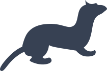 Cartoon Ferret Sticker