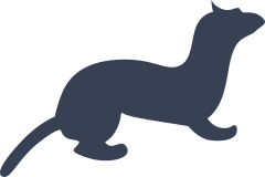 Cartoon Ferret Sticker