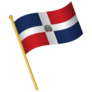Cartoon Flag Dominican Republic Sticker