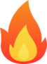 Cartoon Flame Fire Sticker