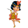 Cartoon Flapper Party Girl From The Roaring 20s Sticker