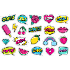 Cartoon Fruit Sticker Sheet