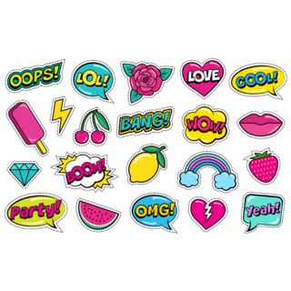 Cartoon Fruit Sticker Sheet