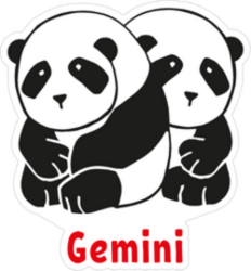 Cartoon Gemini Sticker