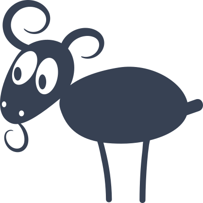 Cartoon Goat Sticker