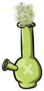 Cartoon Green Bong Sticker