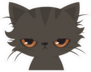 Cartoon Grumpy Cat Sticker