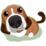 Cartoon Happy Beagle Sticker