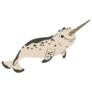 Cartoon Illustration Narwhal Sticker