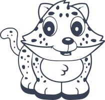 Cartoon Jaguar Sticker