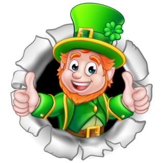 Cartoon Leprechaun Giving Two Thumbs Up