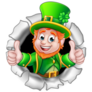 Cartoon Leprechaun Giving Two Thumbs Up
