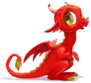 Cartoon Little Red Dragon Sticker