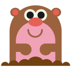 Cartoon Mole Sticker