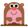 Cartoon Mole Sticker