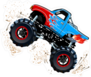 Cartoon Monster Truck in a Wheely Sticker