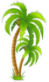 Cartoon Palm Tree Sticker