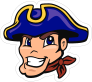 Cartoon Patriot Mascot Sticker