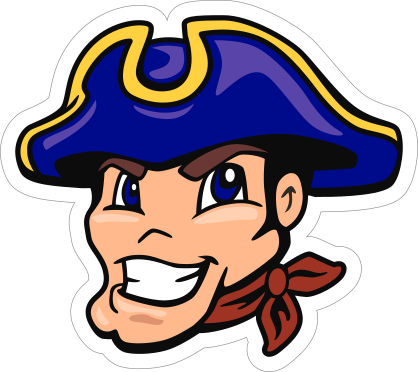 Cartoon Patriot Mascot Sticker