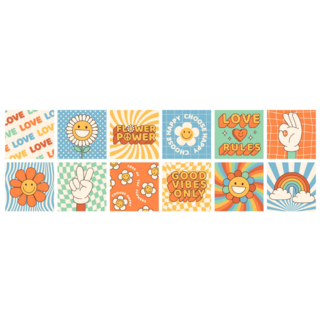 Cartoon Peace Sticker Sheet