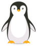 Cartoon Penguin Simple Icon Sticker