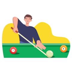 Cartoon Pool Sticker