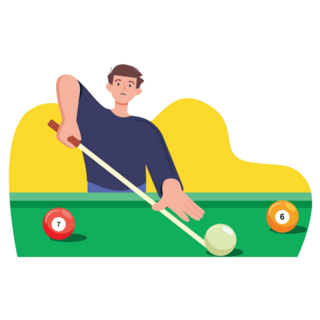 Cartoon Pool Sticker