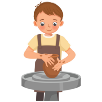 Cartoon Potter Boy Sticker