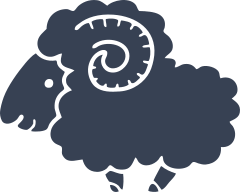 Cartoon Ram Sticker