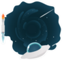 Cartoon Rocket Sticker