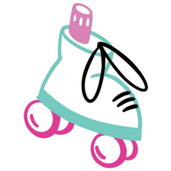 Cartoon Rollers Sticker 