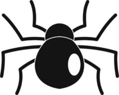 Cartoon Round Spider Sticker