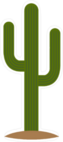 Cartoon Saguaro Cactus Sticker
