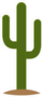 Cartoon Saguaro Cactus Sticker