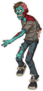Cartoon Slow Walking Zombie Sticker