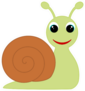 Cartoon Snail Icon Sticker