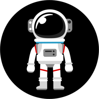 Cartoon Space Suit Sticker