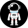 Cartoon Space Suit Sticker