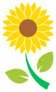 Cartoon Sun Flower Sticker