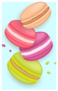 Cartoon Sweet Macaroons Sticker