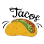Cartoon Tacos Icon Sticker