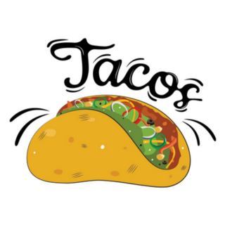 Cartoon Tacos Icon Sticker